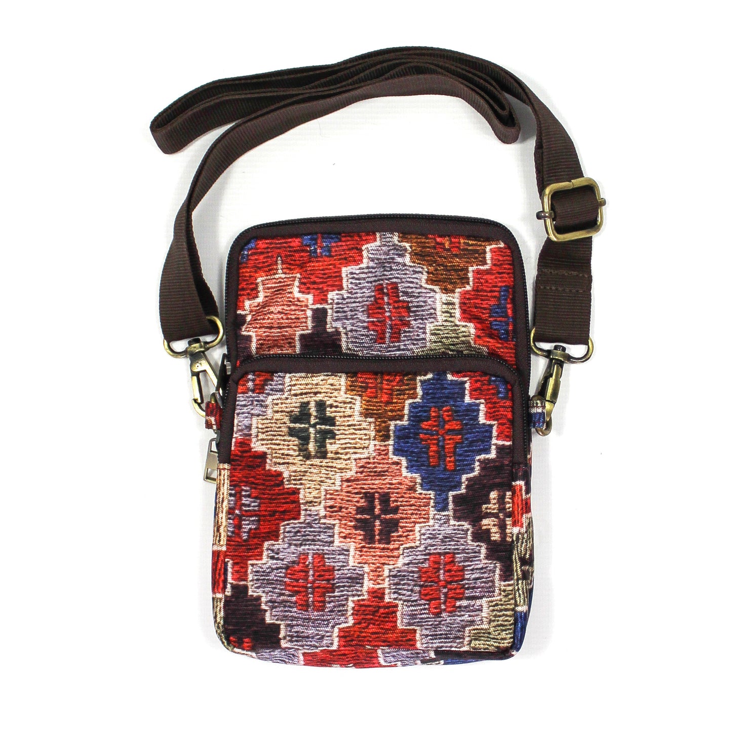 Printed Canvas Phone Bag
