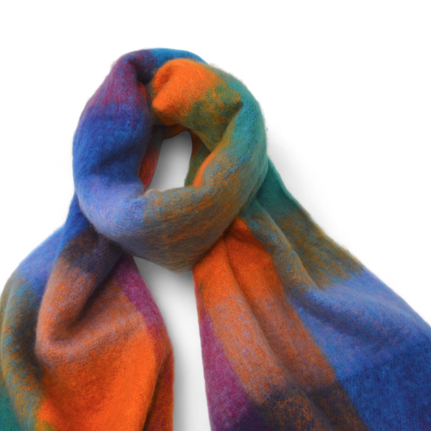 Women’s Soft Rainbow Check Winter Scarf - Hazel & Pip