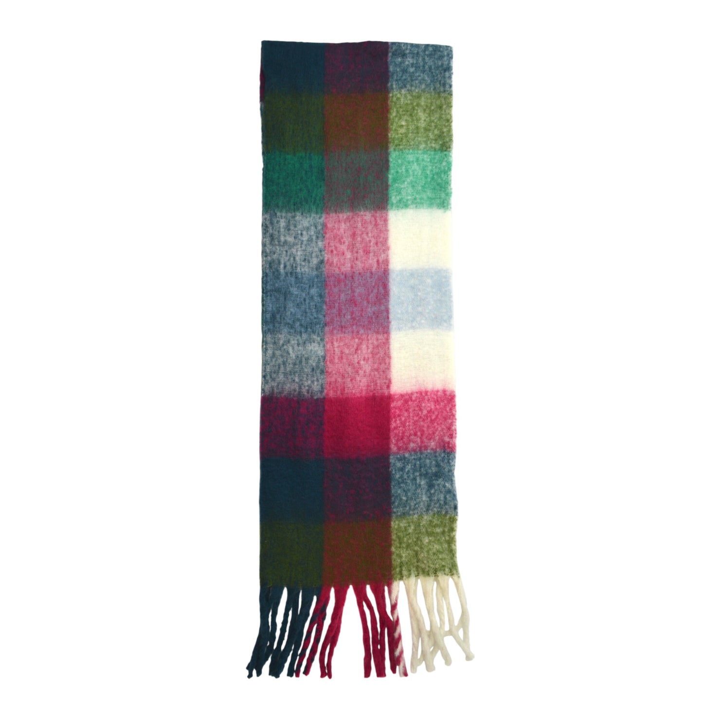 Women’s Soft Rainbow Check Winter Scarf - Hazel & Pip