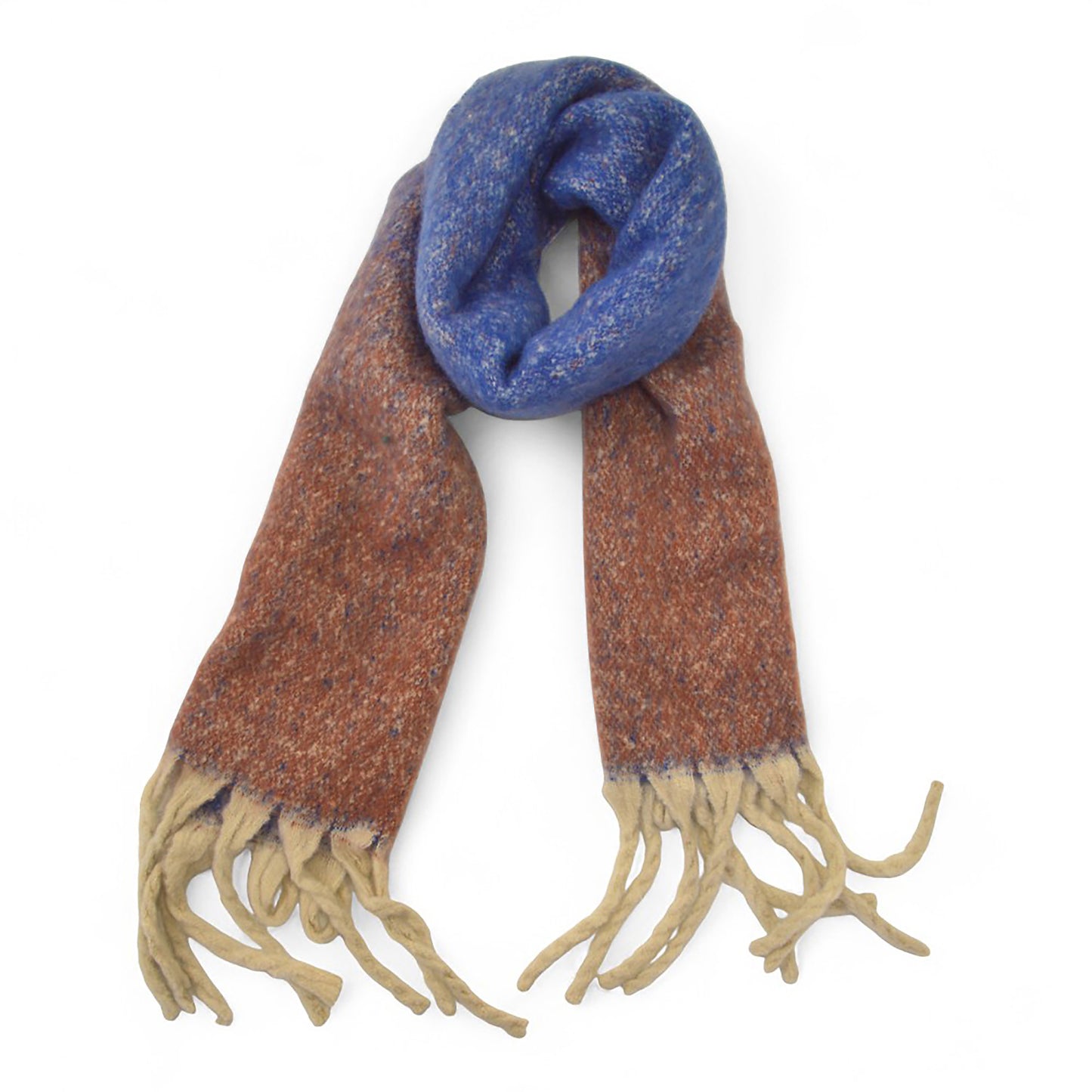Women’s Two-Tone Blue & Pink Winter Scarf – Hazel & Pip