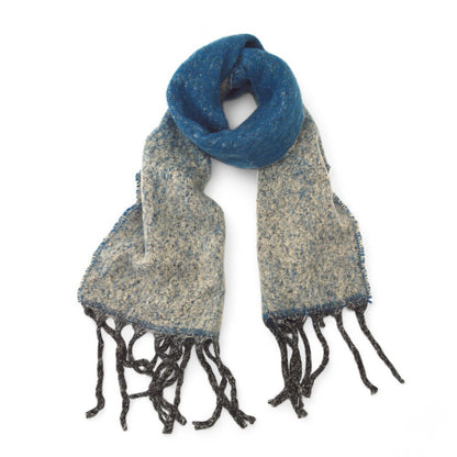 Women’s Two-Tone Soft Blue & Grey Winter Scarf – Hazel & Pip