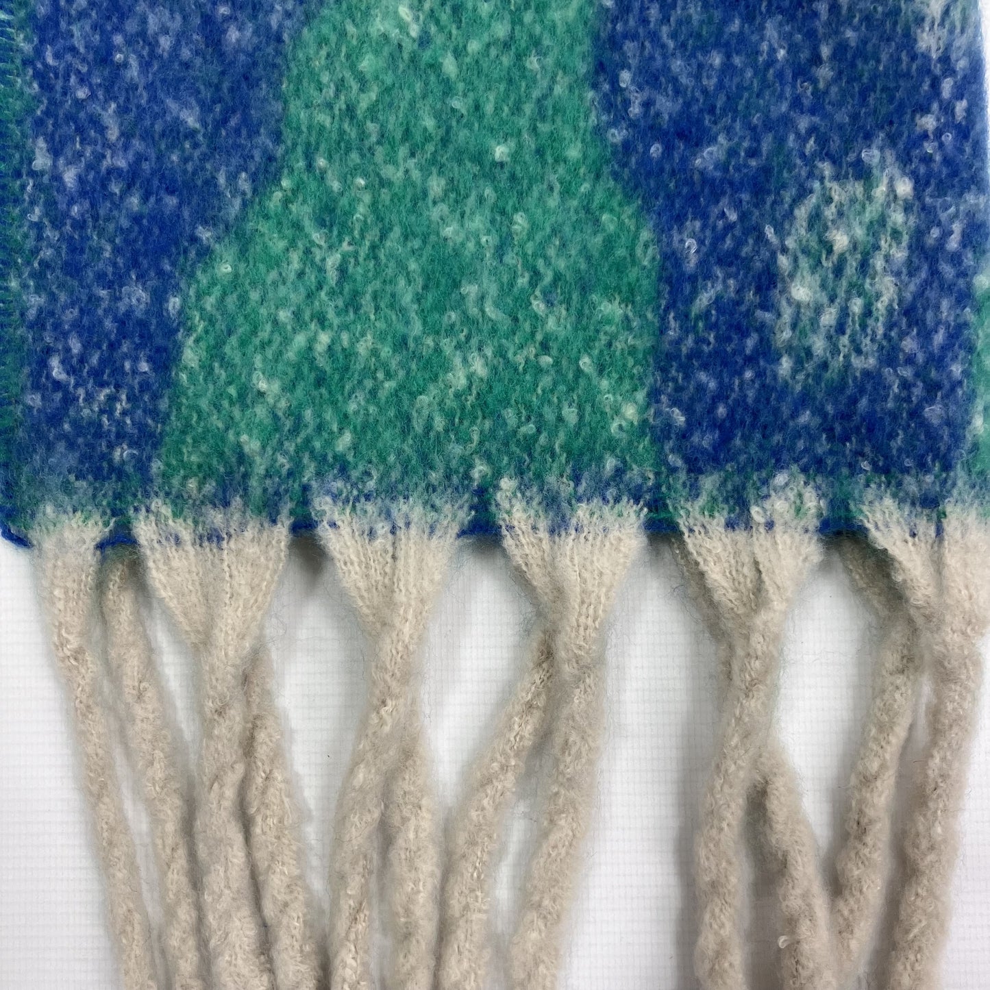 Women’s Winter Scarf – Soft Green Leopard Print – Hazel & Pip