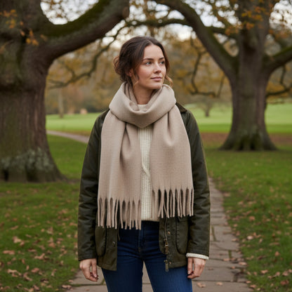 Women’s Winter Scarf – Block Colour – Hazel & Pip