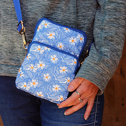 Printed Canvas Phone Bag