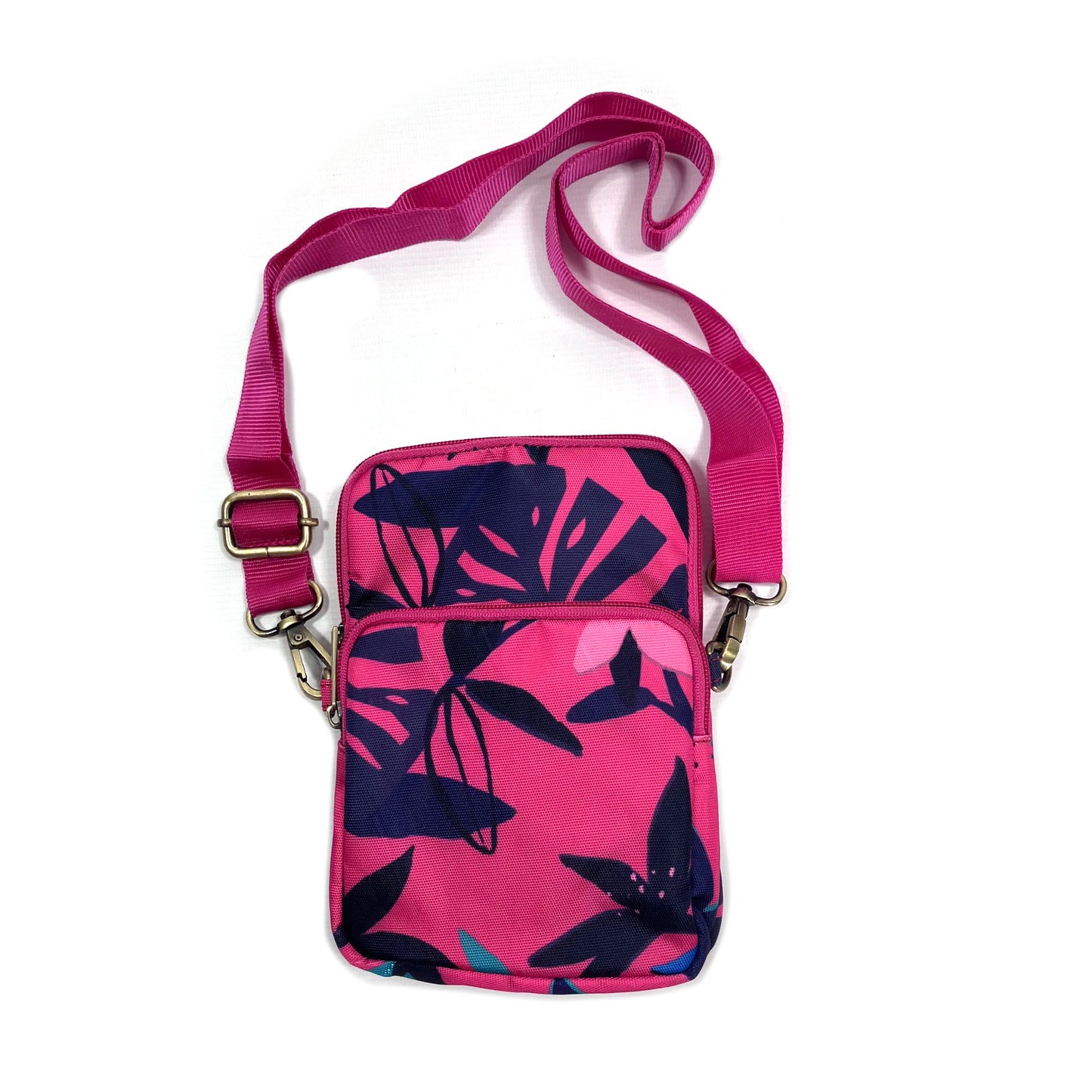 Printed Canvas Phone Bag