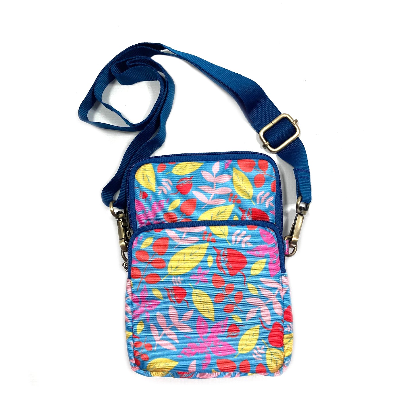 Printed Canvas Phone Bag