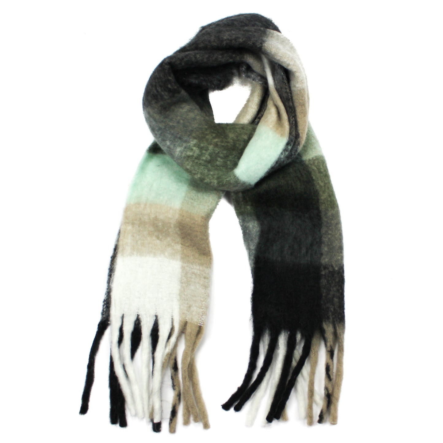 Women’s Soft Rainbow Check Winter Scarf - Hazel & Pip