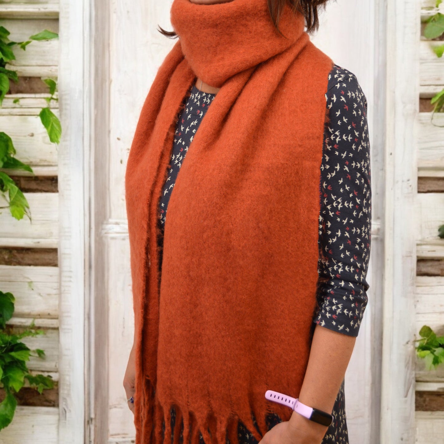 Rochelle Cosy Block Colour Scarf