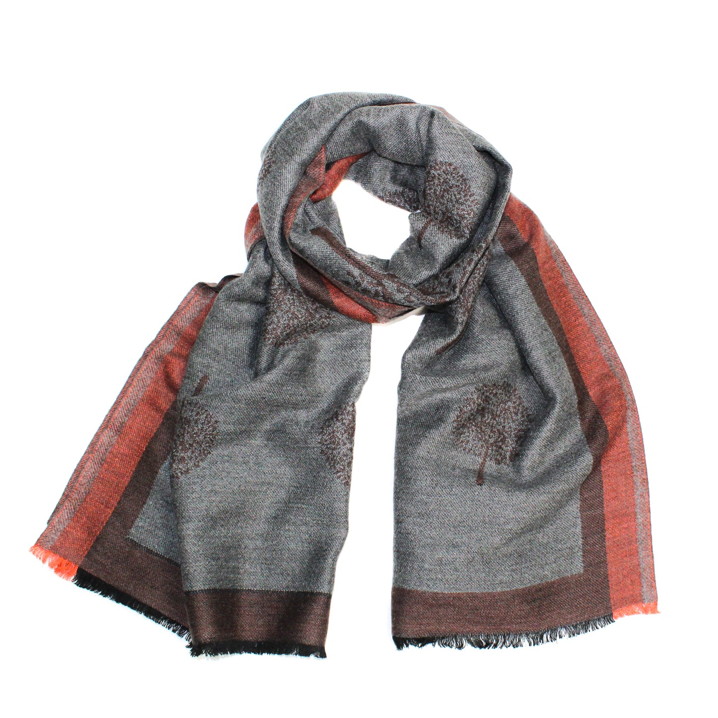 Reversible Tree Woven Fashion Scarf