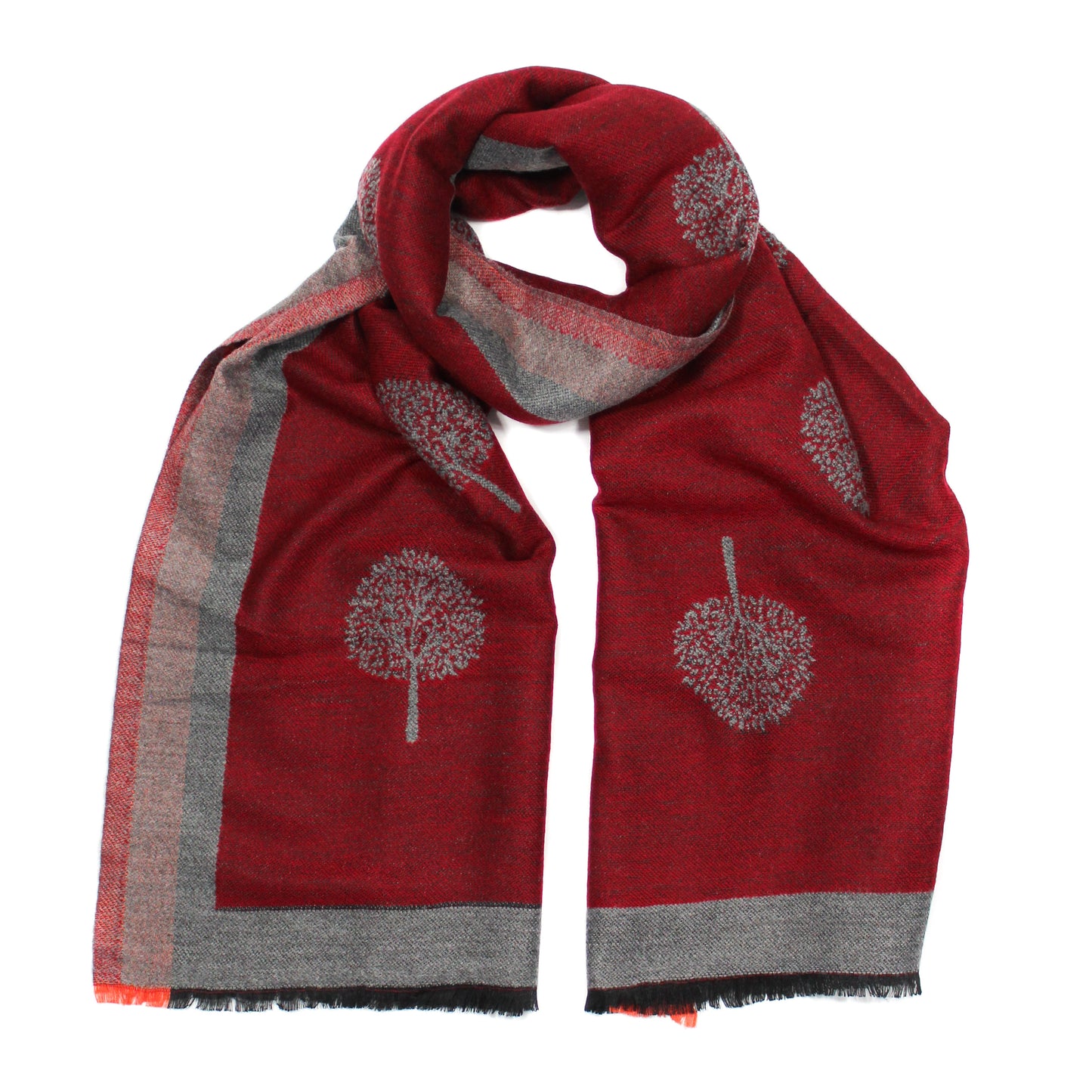 Reversible Tree Woven Fashion Scarf